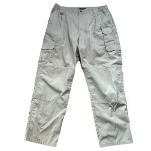 5.11 Tactical Men's 38x32 Regular Fit Taclite Pro Ripstop Cargo Pants Beige